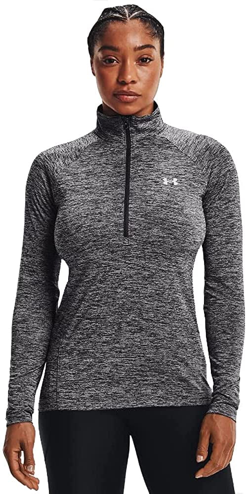 Under Armour Tech Twist 1/2 Zip Feminino Preto Tamanho Médio