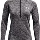 Under Armour Tech Twist 1/2 Zip Feminino Preto Tamanho Médio