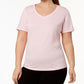 Camiseta Tech de manga curta feminina Under Armour, rosa, tamanho 1X