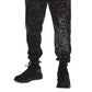 Calça de moletom Under Armour Rival Camo Script Fleece Masculina Preta Tamanho Grande
