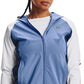 Jaqueta com capuz Under Armour Storm Woven feminina, azul, tamanho grande