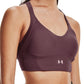 Sutiã esportivo Under Armour Heatgear Medium Impact feminino, roxo, tamanho pequeno