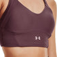 Sutiã esportivo Under Armour Heatgear Medium Impact feminino, roxo, tamanho pequeno