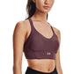 Sutiã esportivo Under Armour Heatgear Medium Impact feminino, roxo, tamanho pequeno