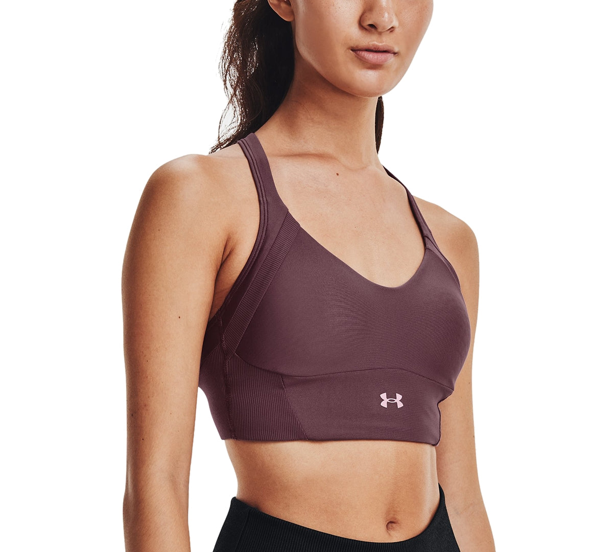 Sutiã esportivo Under Armour Heatgear Medium Impact feminino, roxo, tamanho pequeno