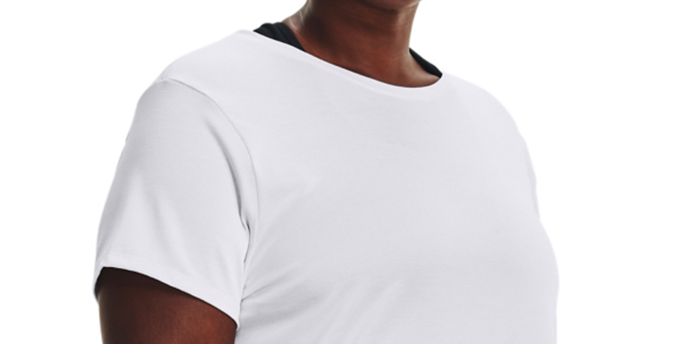 Camiseta Tech Layered Look Masculina Under Armour Branca Tamanho 16