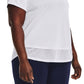 Camiseta Tech Layered Look Feminina Under Armour Branca Tamanho 3XL