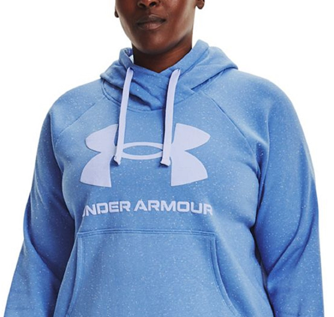 Moletom com capuz Under Armour Rival Fleece Logo Feminino Azul Tamanho 1X