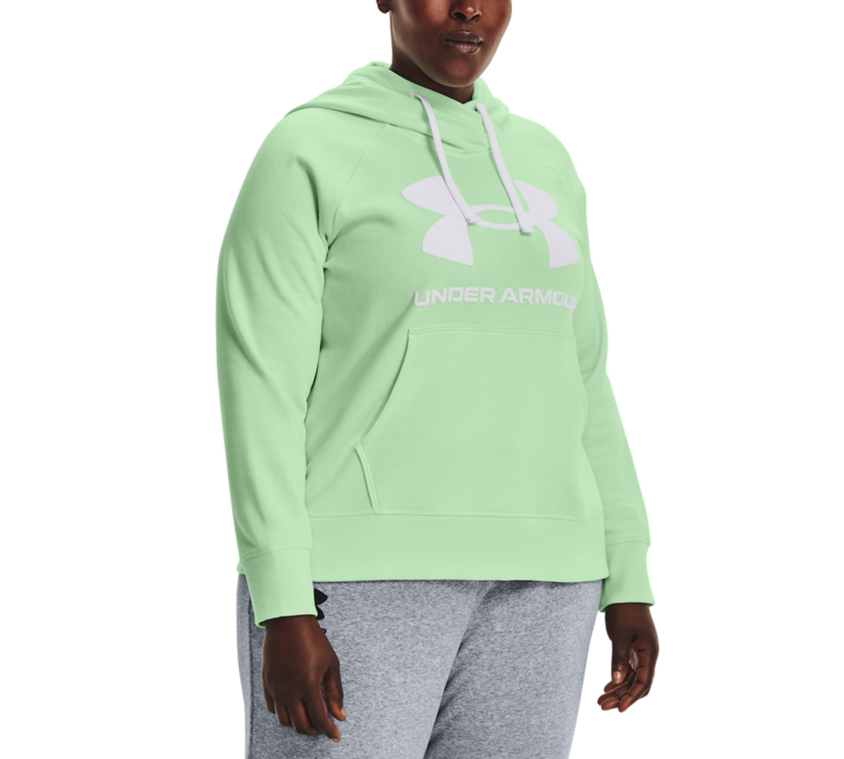 Under Armour Rival Fleece Hoodie Feminino Verde Tamanho 2X