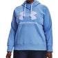 Under Armour Plus Ua Rival Fleece Hoodie com logotipo feminino, branco, tamanho 1X