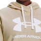 Under Armour Plus Ua Rival Fleece Hoodie com logotipo feminino, branco, tamanho 1X
