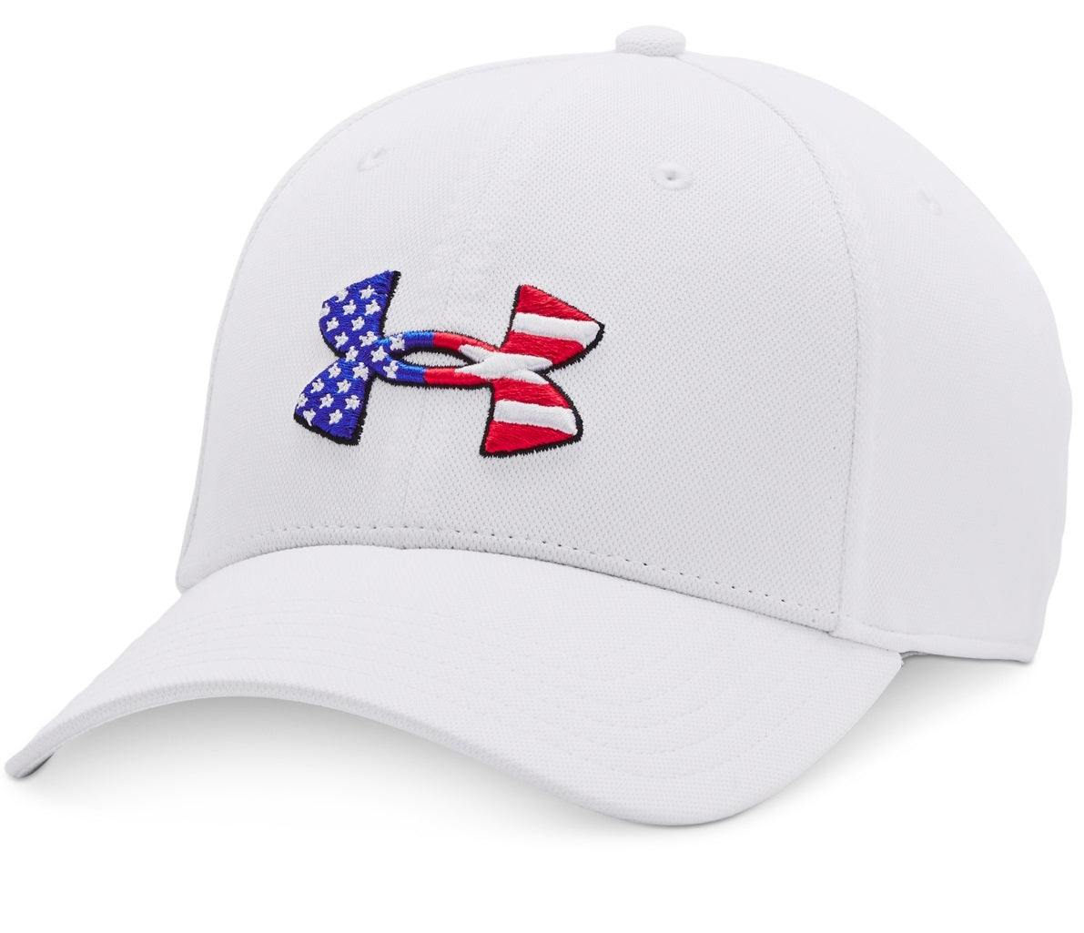 Boné de beisebol masculino Under Armour, branco, tamanho grande