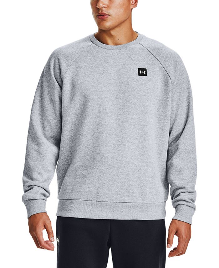 Camiseta Under Armour Rival Fleece Gola Redonda Masculina Azul Tamanho M