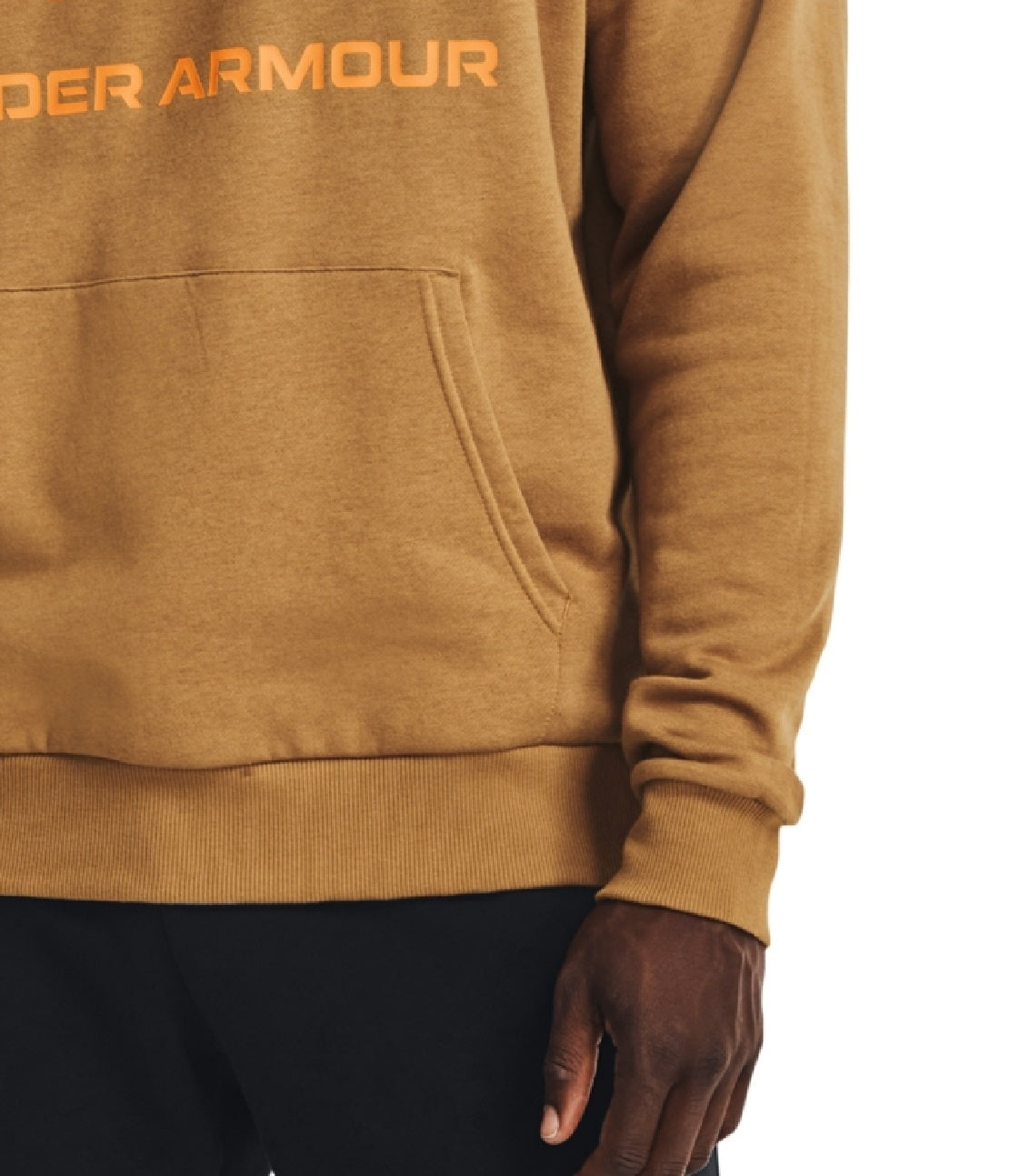 Under Armour Rival Fleece Big Logo Hoodie Masculino Marrom Tamanho XX-G
