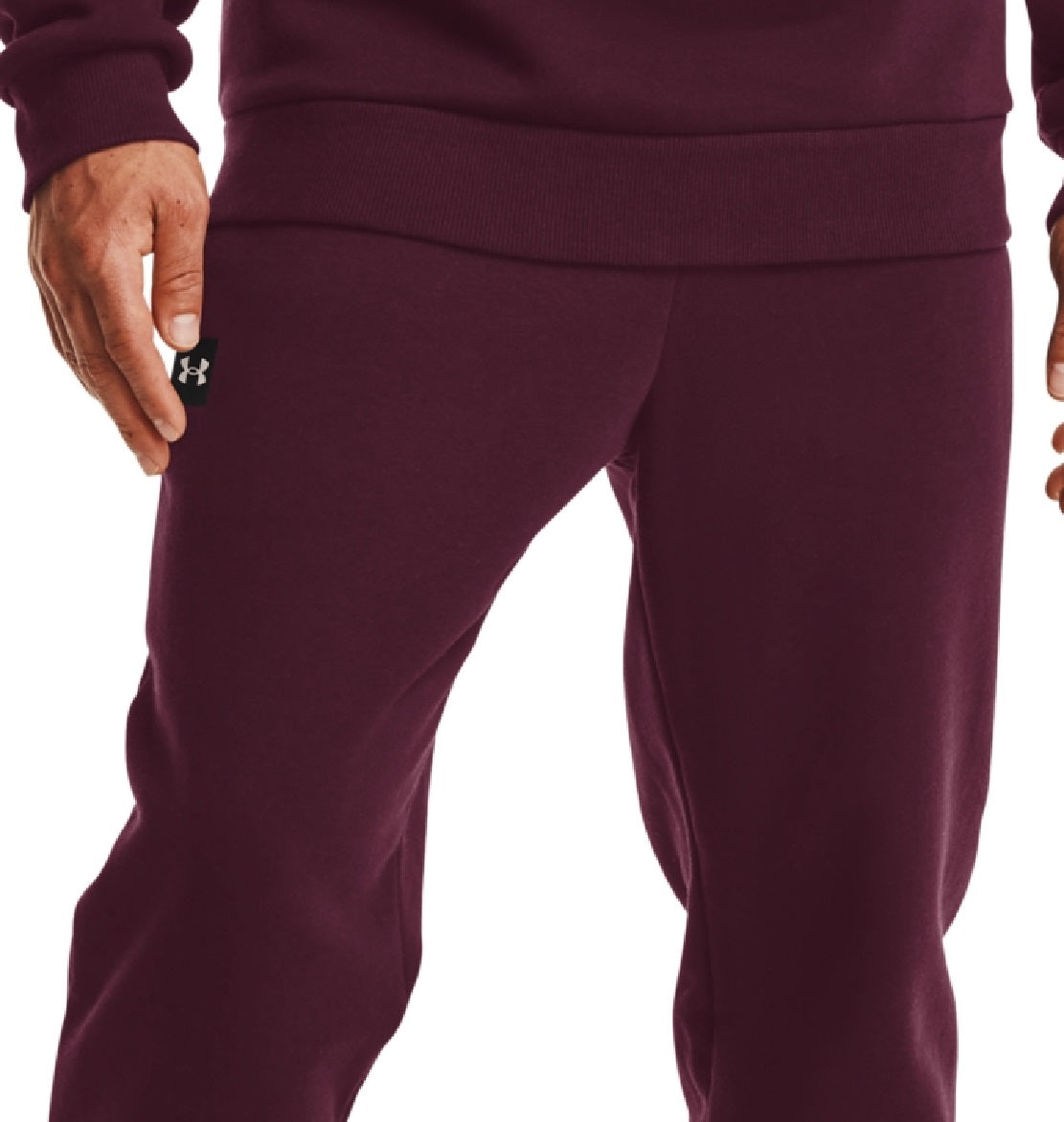 Calça de moletom Under Armour Rival Fleece Masculina Vermelha Tamanho P