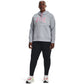 Moletom com capuz feminino Under Armour Rival Fleece cinza tamanho 1X