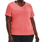Camiseta Tech Feminina Under Armour Laranja Tamanho 2X
