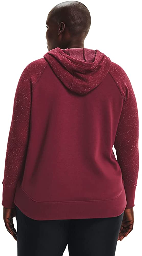 Moletom com capuz Under Armour Rival Fleece Logo Feminino Vermelho Tamanho 1X