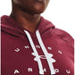 Moletom com capuz Under Armour Rival Fleece Logo Feminino Vermelho Tamanho 1X