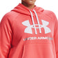 Moletom com capuz Under Armour Rival Fleece feminino laranja tamanho 2X