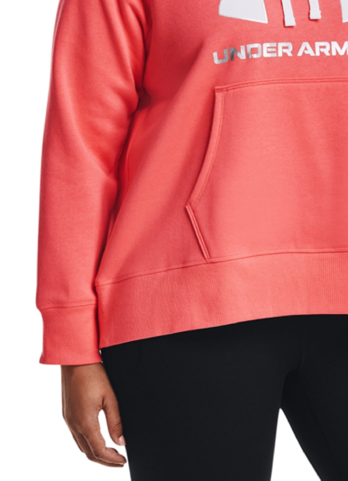 Moletom com capuz Under Armour Rival Fleece feminino laranja tamanho 2X