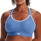 Sutiã esportivo Under Armour Heatgear U Back Impact feminino, azul, tamanho médio