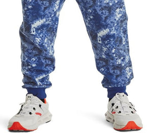 Calça de corrida Under Armour Rival Fleece Cloud Masculina Azul Tamanho Médio