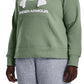 Under Armour Feminino Ua Rival Fleece Logo Hoodie Verde Tamanho 1X