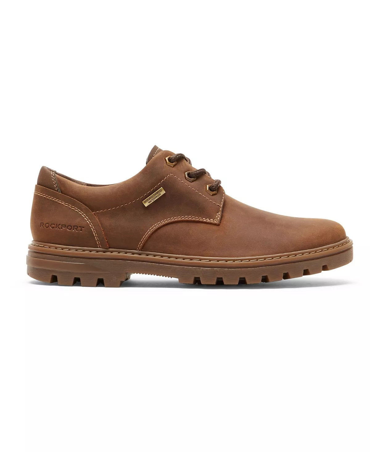 Sapatos Oxford Rockport Weather Or Not Masculinos Resistente à Água, Biqueira Lisa, Marrom, Tamanho 8 M