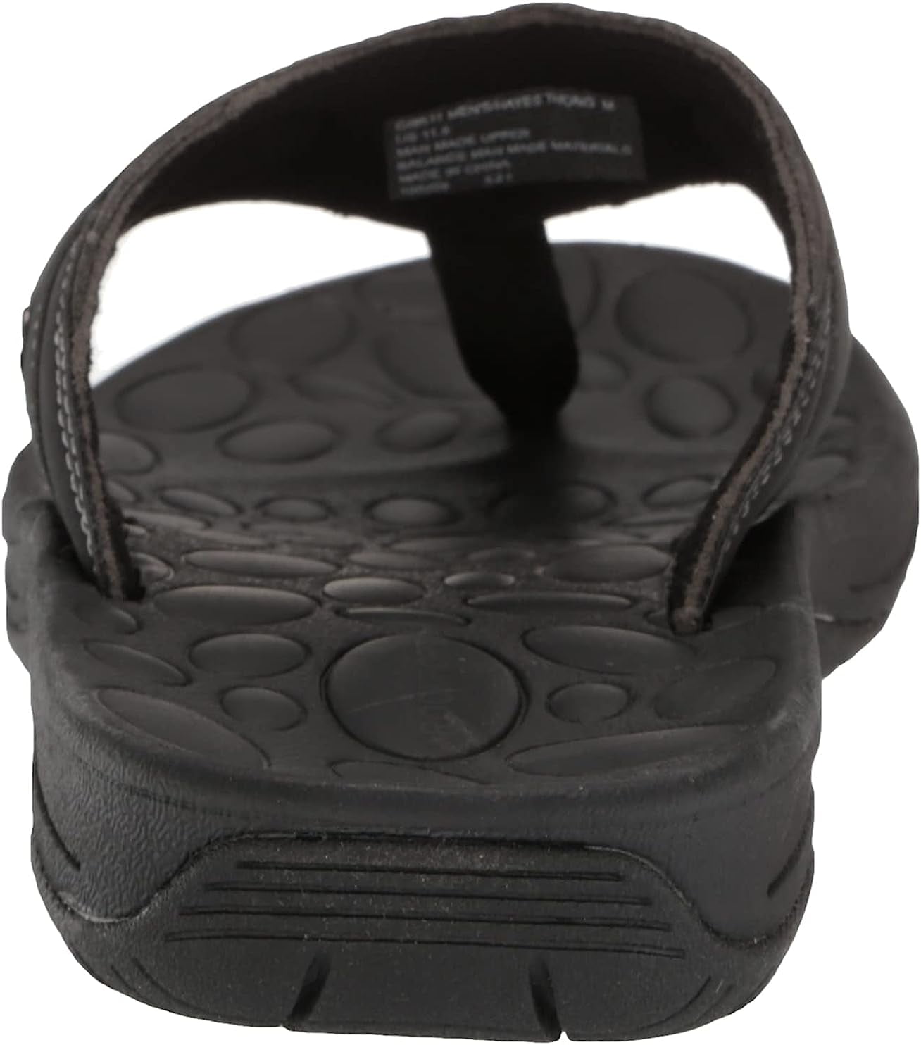 Sandálias masculinas Rockport Hayes Thong pretas tamanho 11,5 M
