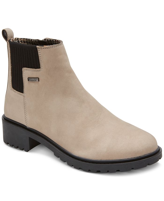Botas femininas Rockport Ryleigh Gore bege tamanho 8 M