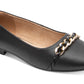 Sapatilhas femininas Rockport Zoie Chain pretas tamanho 7,5 M