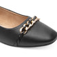 Sapatilhas femininas Rockport Zoie Chain pretas tamanho 7,5 M
