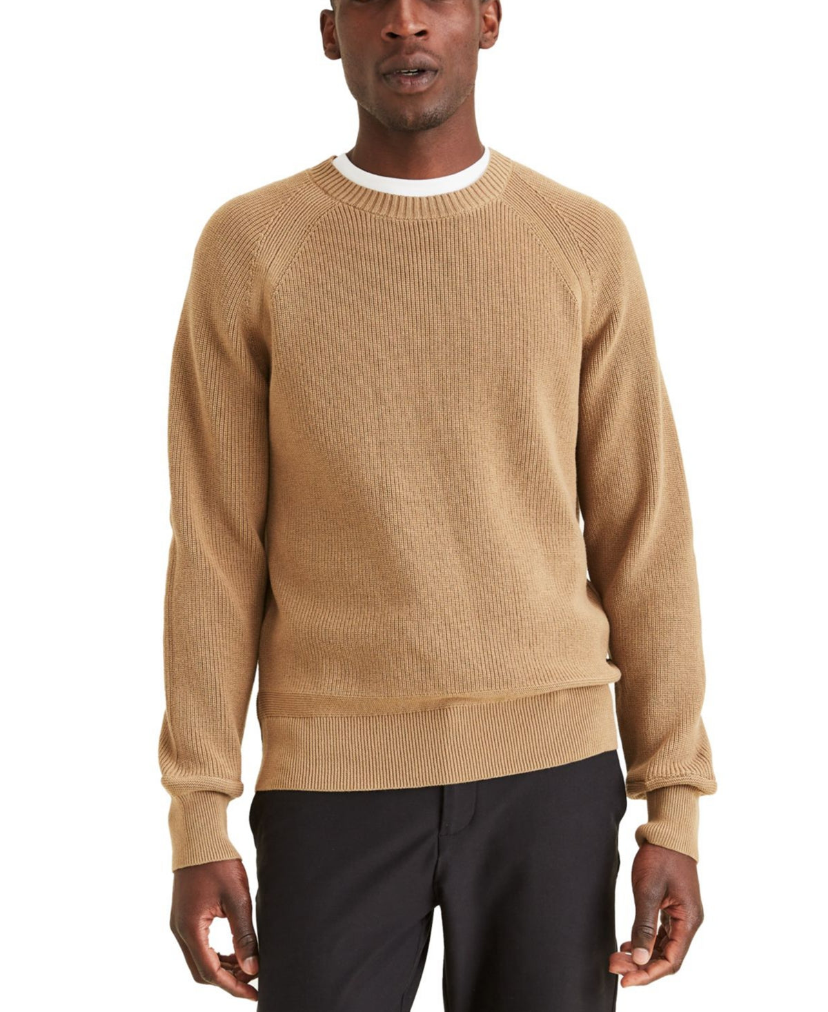 Suéter masculino Dockers Solid marrom tamanho XL