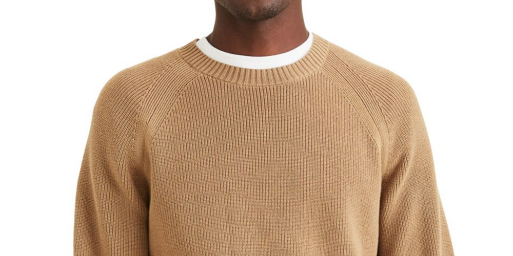 Suéter masculino Dockers Solid marrom tamanho XL