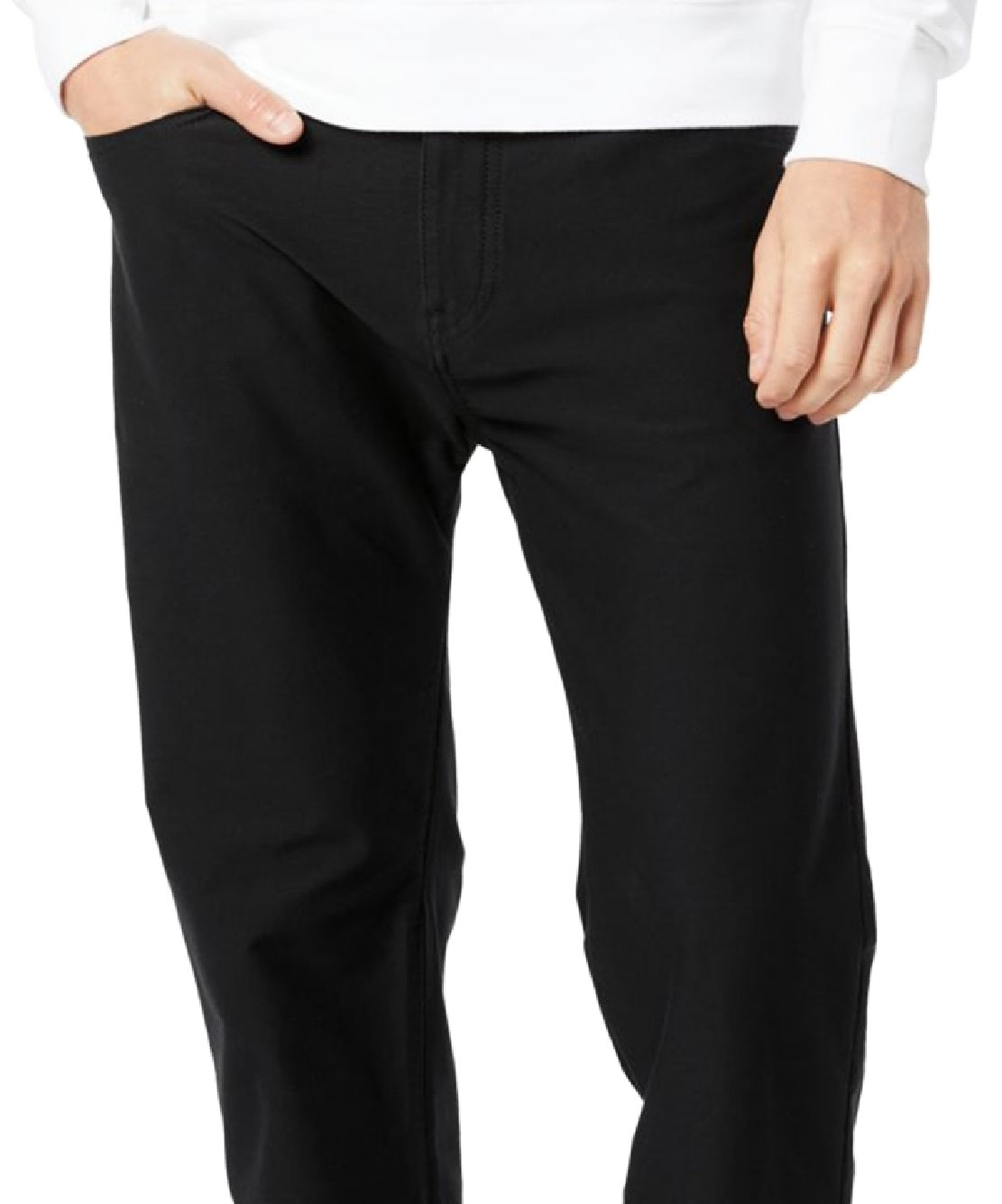 Calça jeans Dockers masculina de corte reto e confortável, preta, tamanho 38x30