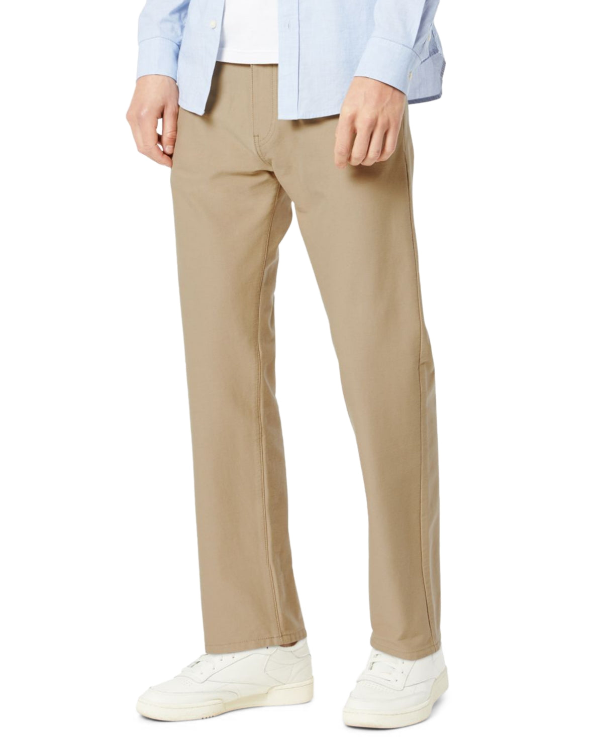 Calça jeans Dockers masculina de corte reto e confortável, tamanho 36x30, marrom