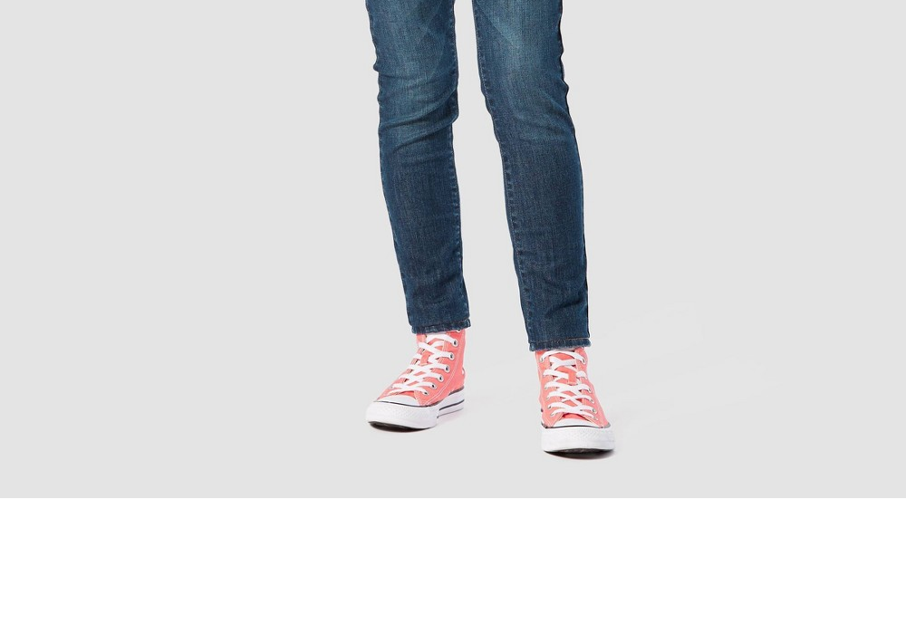 Calça jeans Levi's Super Skinny de cintura alta para meninas, azul escuro, tamanho 16