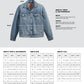 Jaqueta Levi's Hybrid Hoodie Masculina Jeans Não Elástica Trucker Azul Tamanho Grande