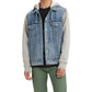 Jaqueta Levi's Hybrid Hoodie Masculina Jeans Não Elástica Trucker Azul Tamanho Grande