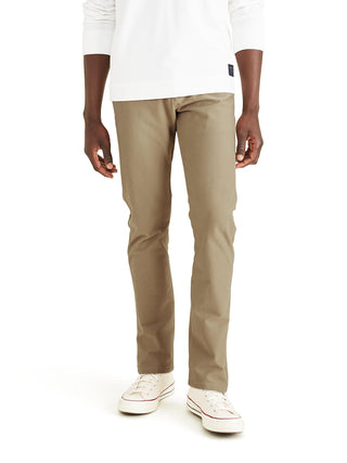 Calça Chino Dockers Slim Fit Comfort Knit Masculina Bege Tamanho 30X30