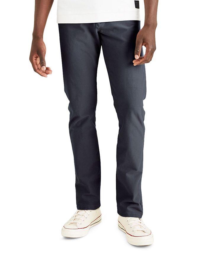 Calça Chino Dockers Slim Fit Comfort Knit Masculina Azul Tamanho 32X32