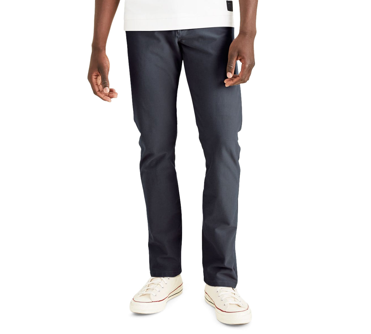 Calça Chino Dockers Slim Fit Comfort Knit Masculina Azul Tamanho 34X32