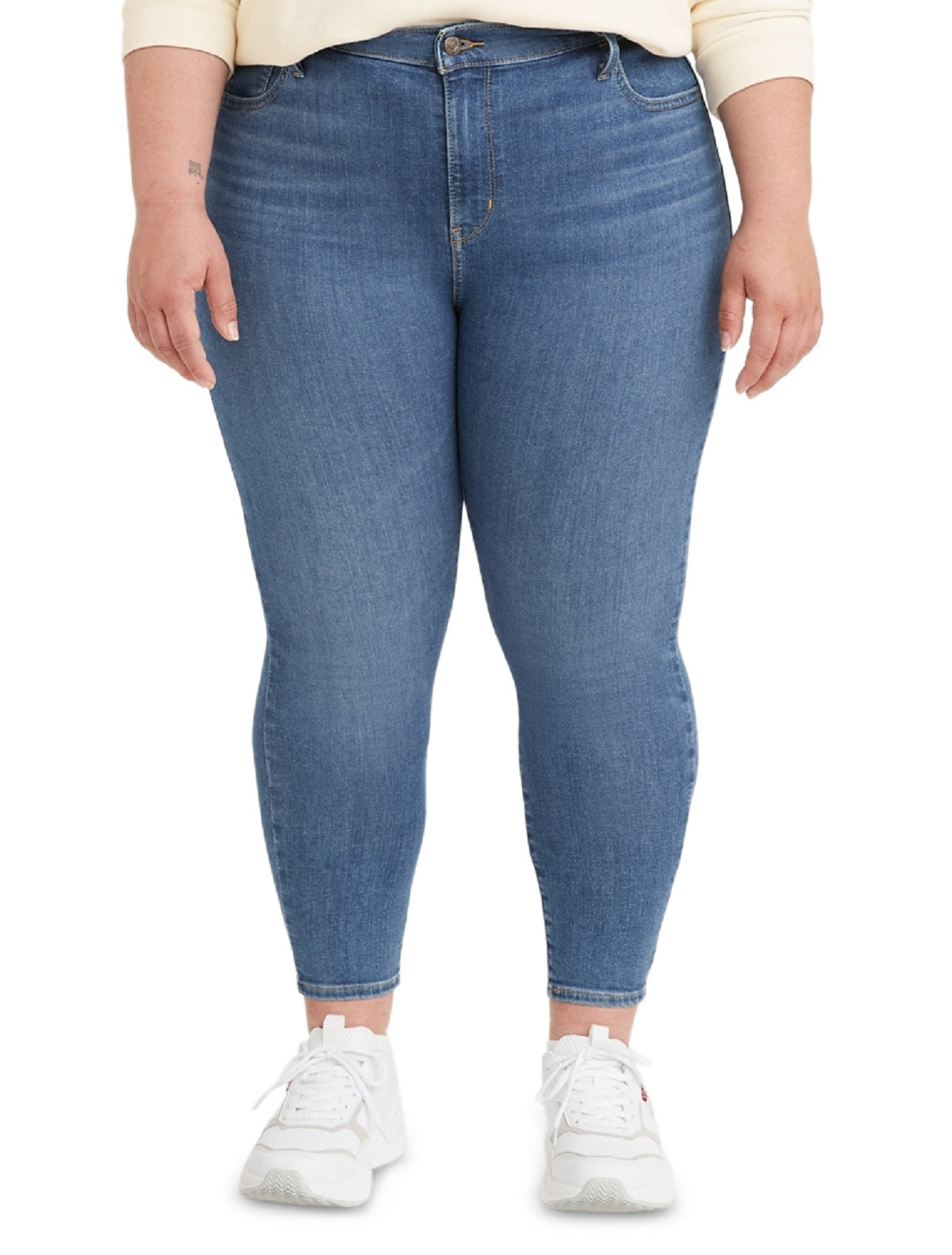 Calça jeans Levi's 720 High Rise Super Skinny Feminina Azul Tamanho 20W