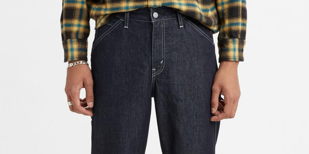 Calça Jeans Levi's Tapered Carpenter Masculina Cinza Tamanho 36X29