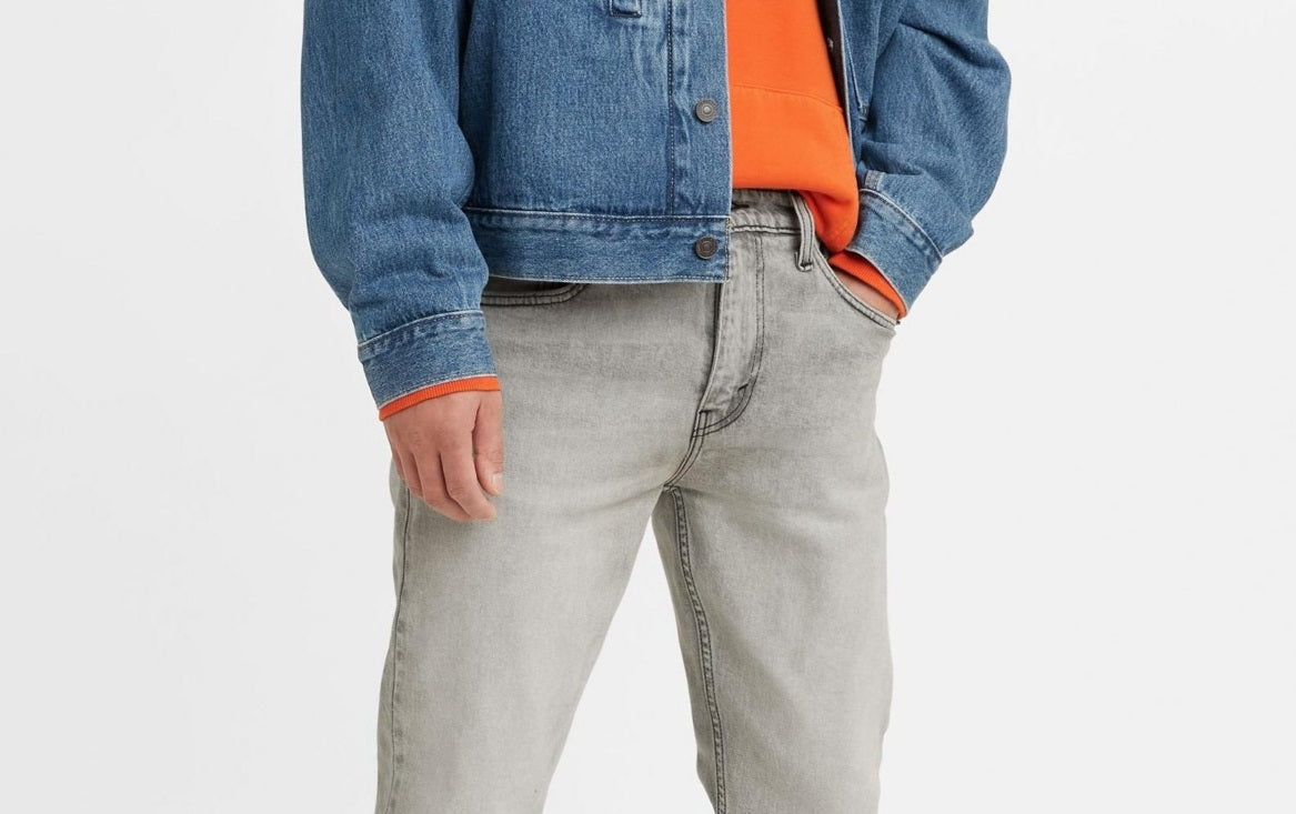 Calça jeans Levi's 512 Slim Tapered Eco Performance Masculina Cinza Tamanho 30X30