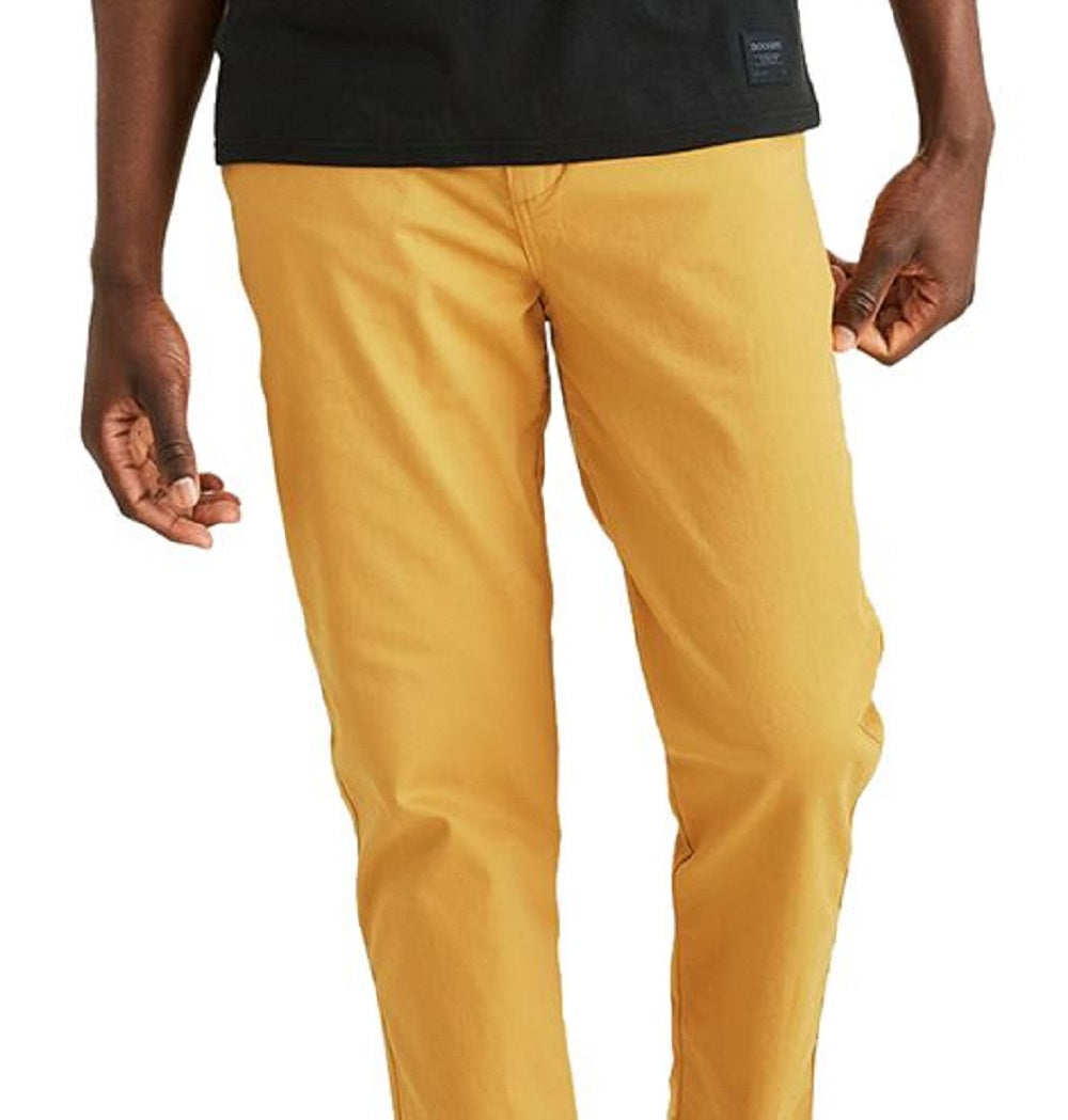 Calça Chino Dockers Alpha Icon Masculina Amarela Tamanho 36X32