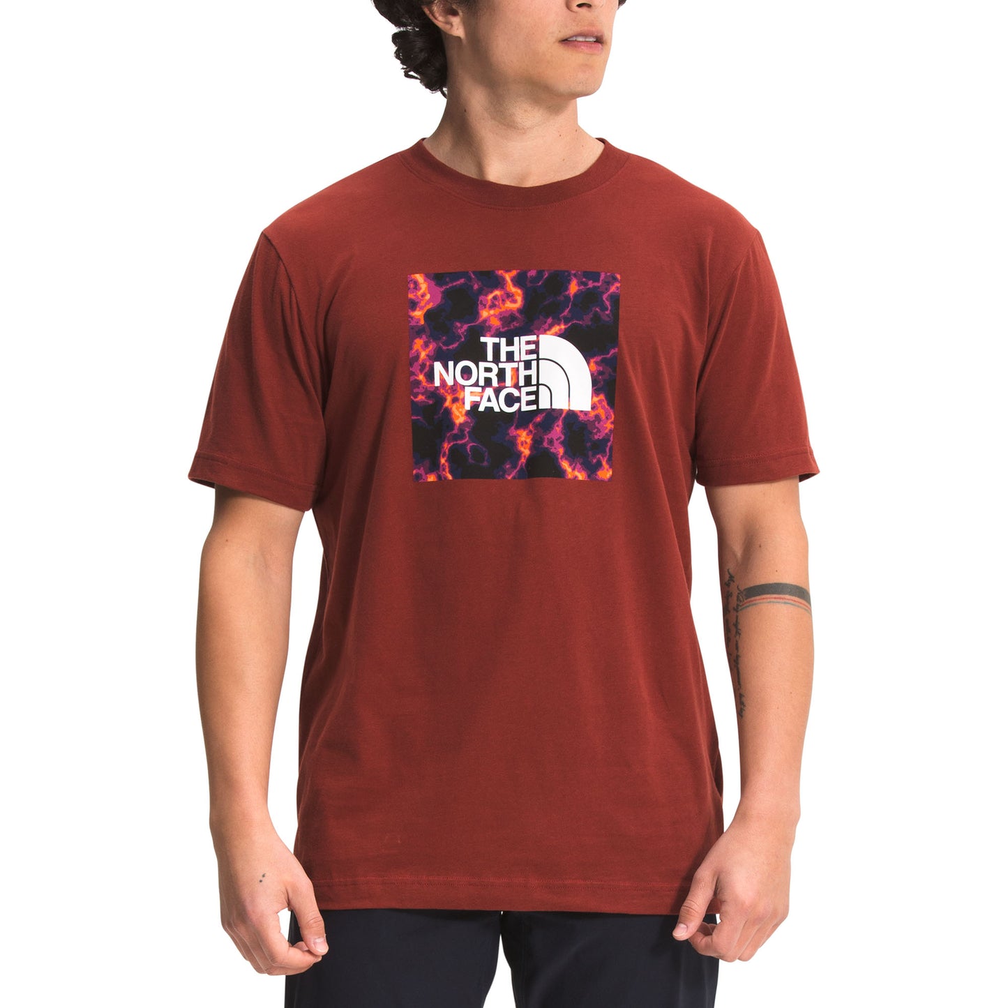 Camiseta masculina The North Face Boxed vermelha tamanho X-Large