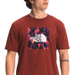 Camiseta masculina The North Face Boxed vermelha tamanho X-Large