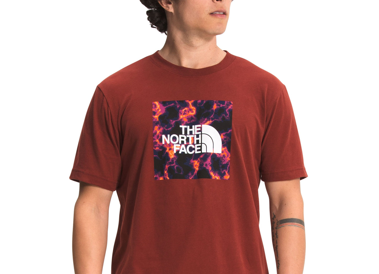 Camiseta masculina The North Face Boxed vermelha tamanho X-Large